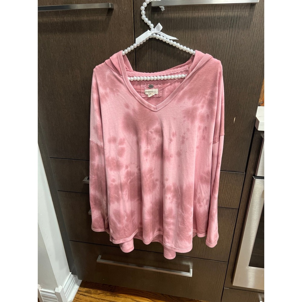 Cupio Sweater Womens Size 2XL Pink Long Sleeves Shirt